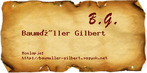 Baumüller Gilbert névjegykártya
